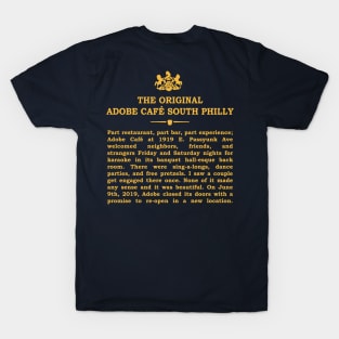 Real Historical Philadelphia - Rest in Power, Adobe T-Shirt